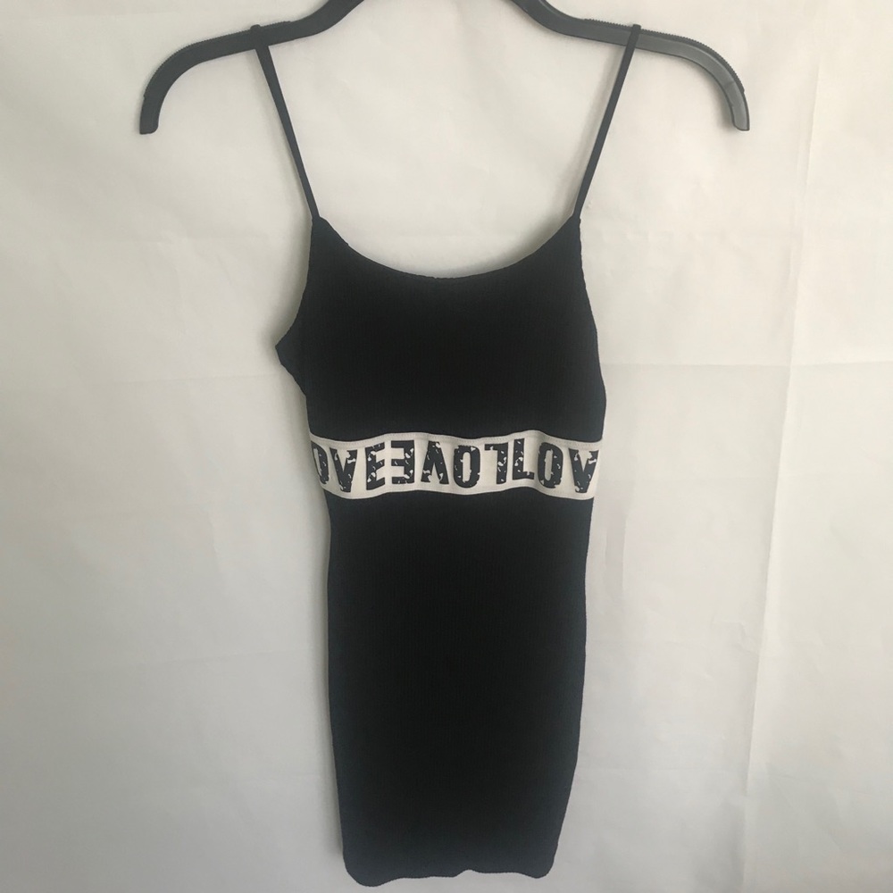 Kikiriki black dress with straps